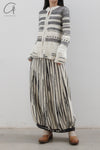 SWAYING/KNIT Beaded Pendant Jacket SW22AW1T94 White/Black Brown